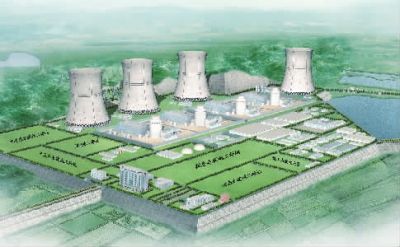 小墨山核電廠效果圖。（本版圖片由湖南核電有限公司提供）
